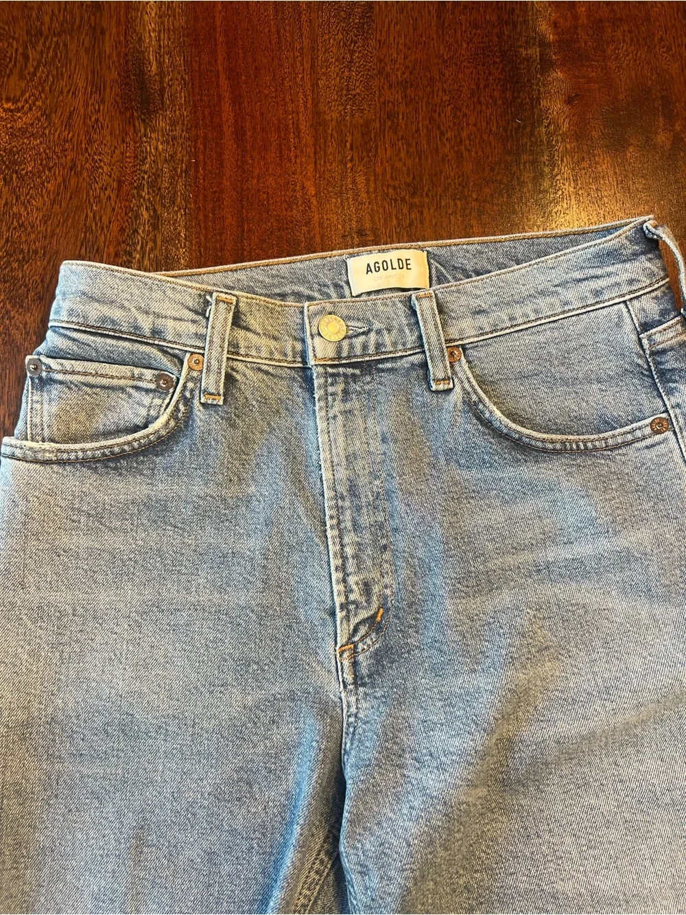 AGOLDE Riley High Rise Straight Crop Jeans - Picture 11 of 12